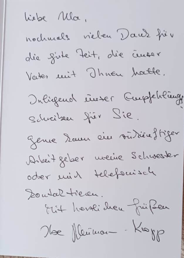 Referenz von Herrn Klaus